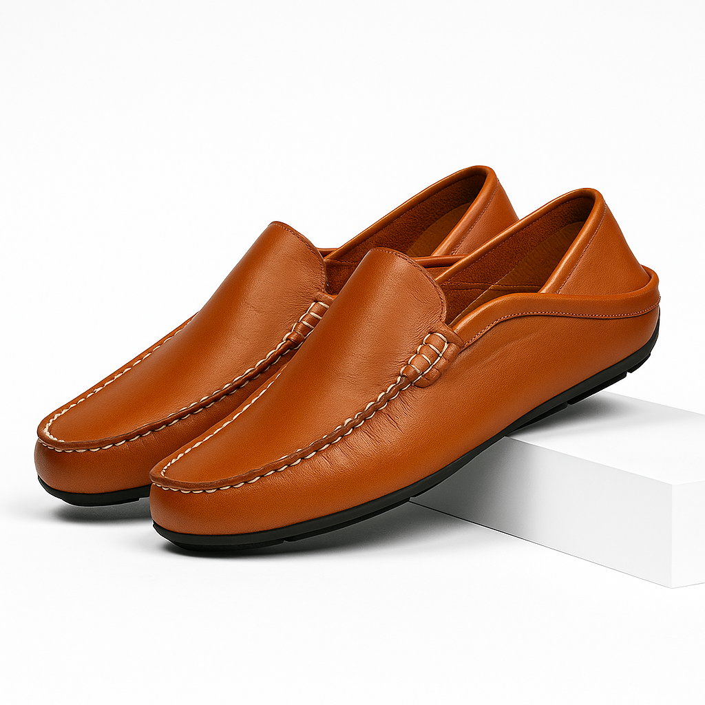 Stellato Leather Slip On Shoe