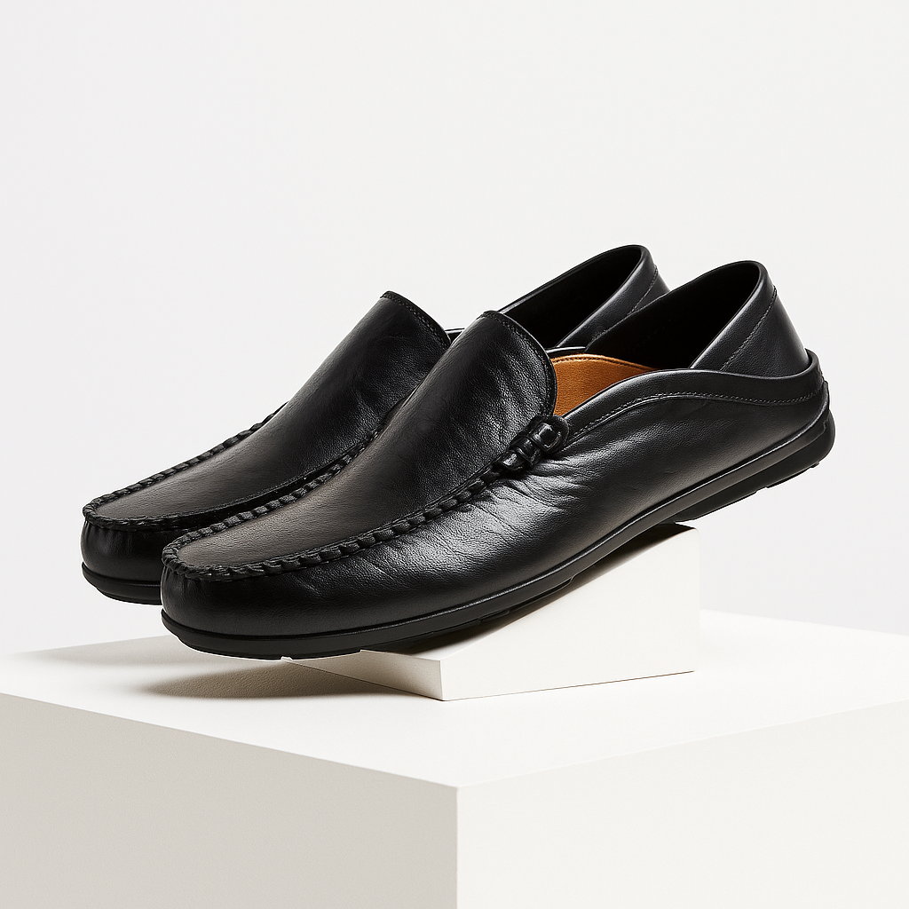 Stellato Leather Slip On Shoe