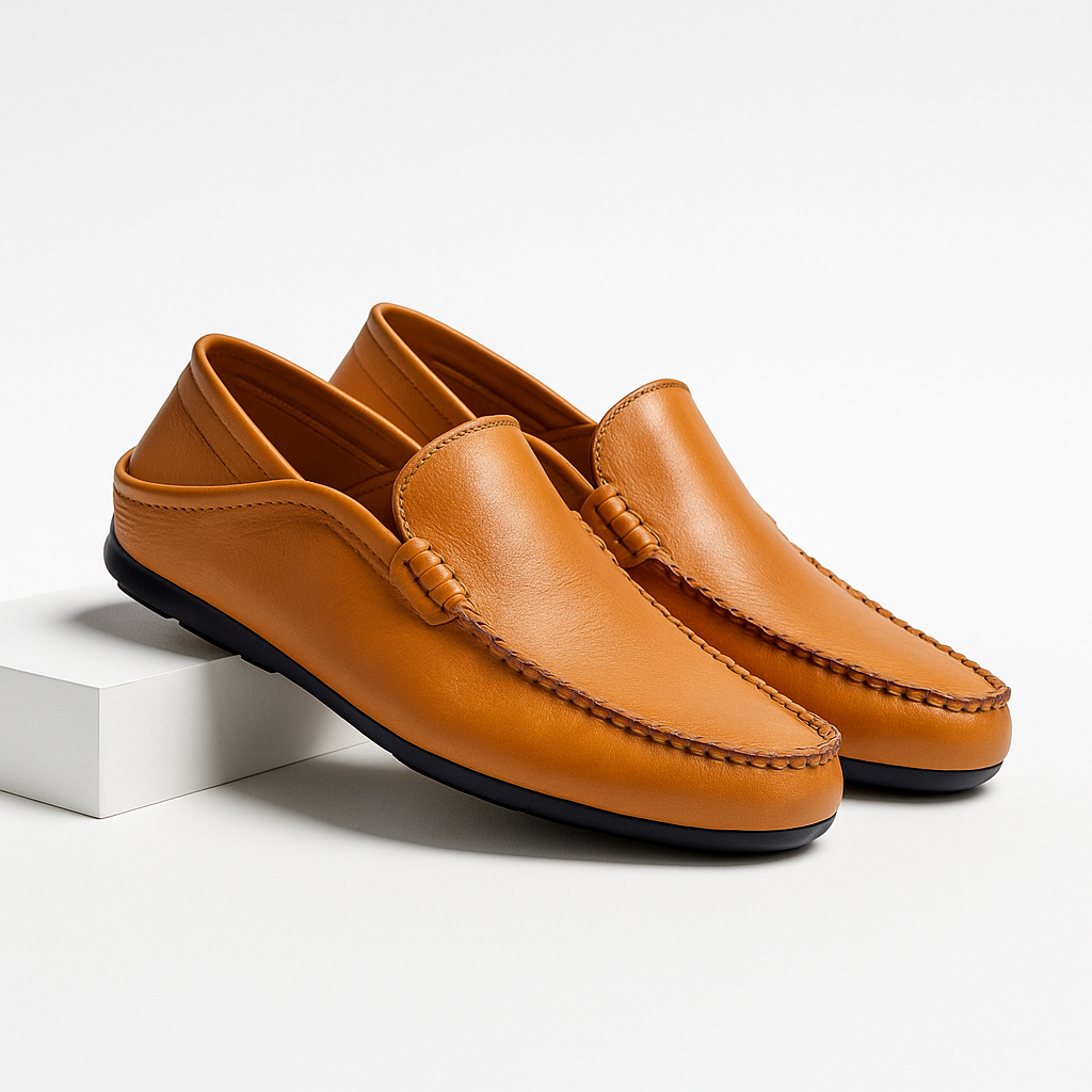 Stellato Leather Slip On Shoe