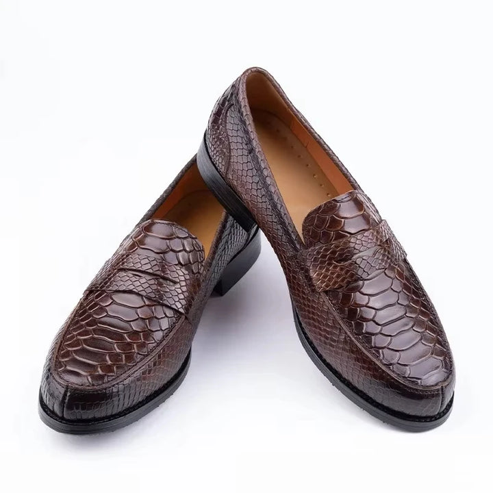 Alfonso Snake Print Loafer
