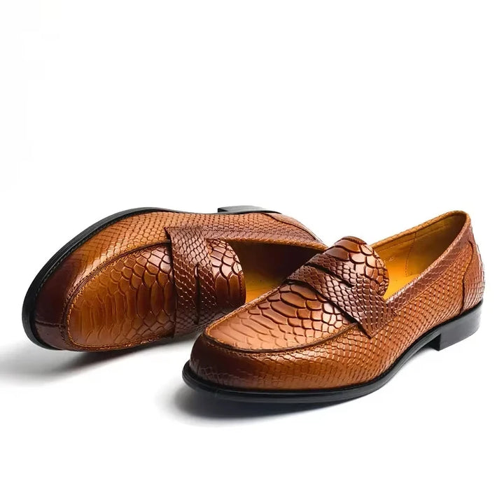 Alfonso Snake Print Loafer