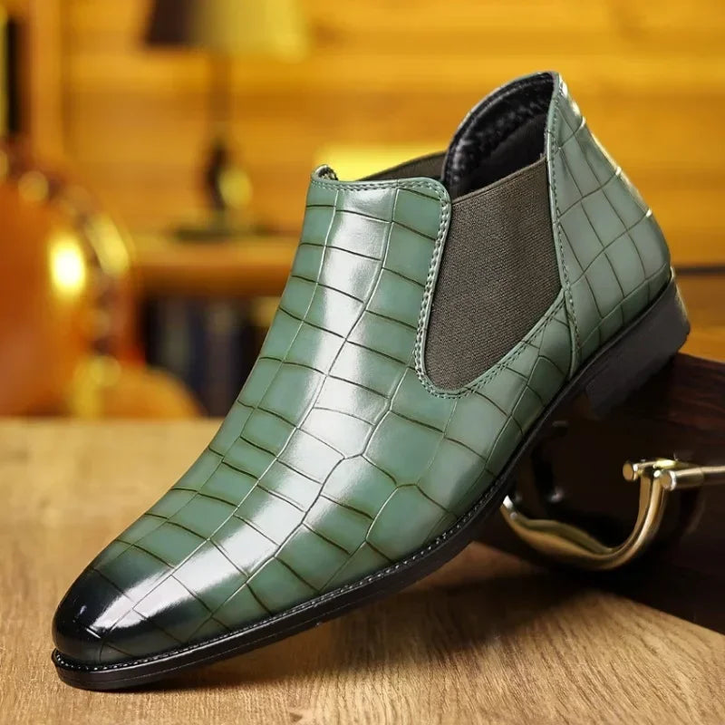 Cole Pierce Leather Chelsea Boot