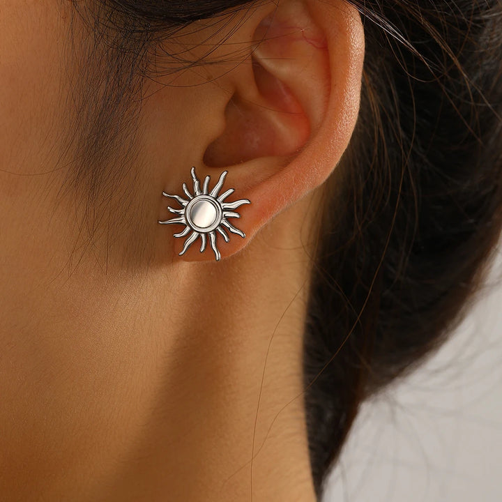 Helio Stainless Steel Earrings