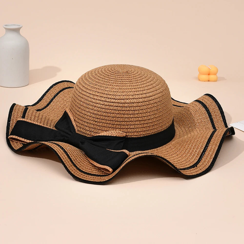Irene Bow Tied Straw Hat