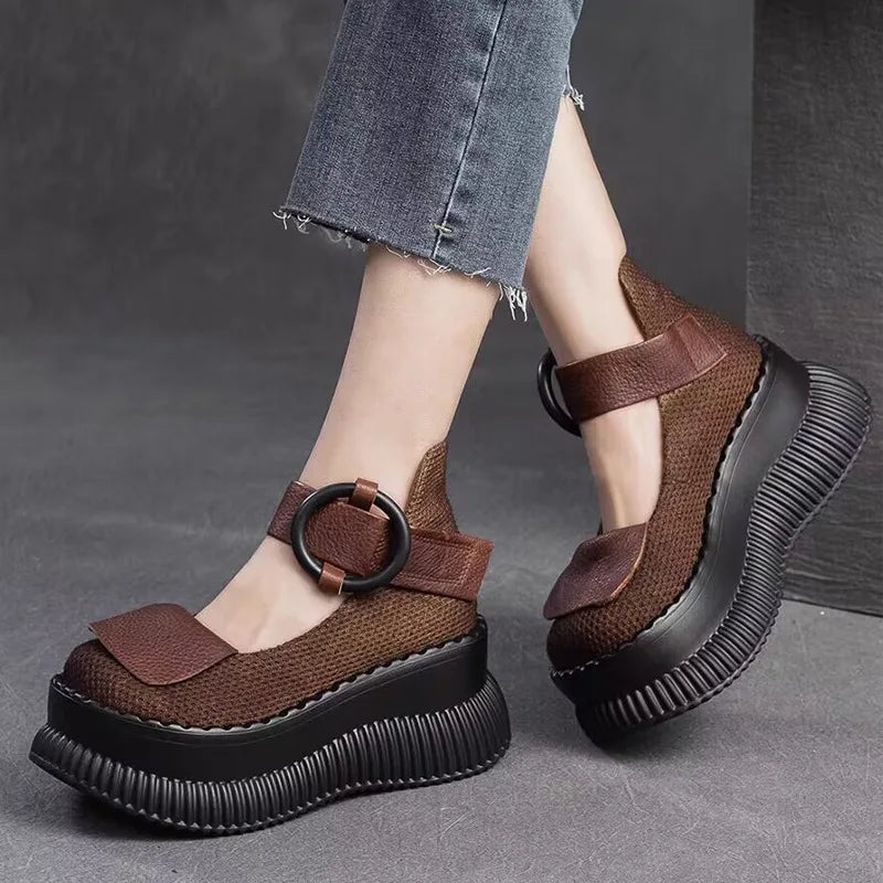 Celine Platform Strap Shoes