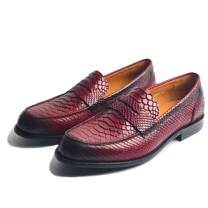 Alfonso Snake Print Loafer