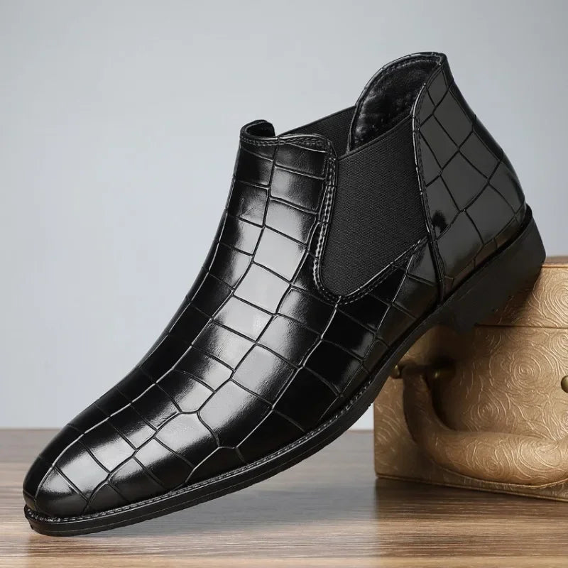 Cole Pierce Leather Chelsea Boot