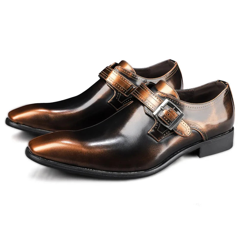 The Bellagio Burnished Monk Strap