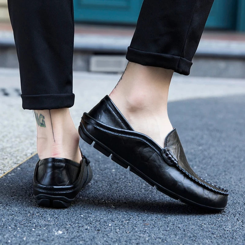 Stellato Leather Slip On Shoe
