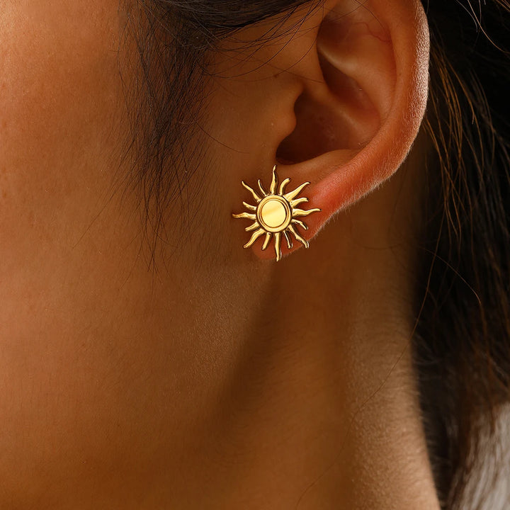 Helio Stainless Steel Earrings