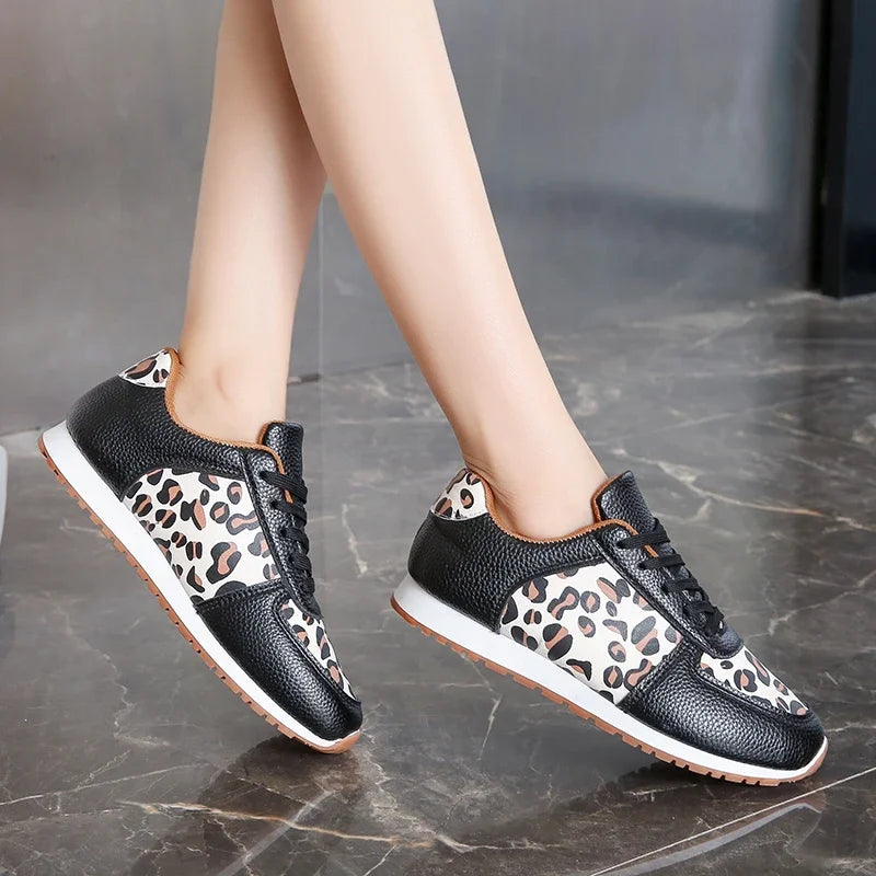 Calliope Leopard Panel Sneaker