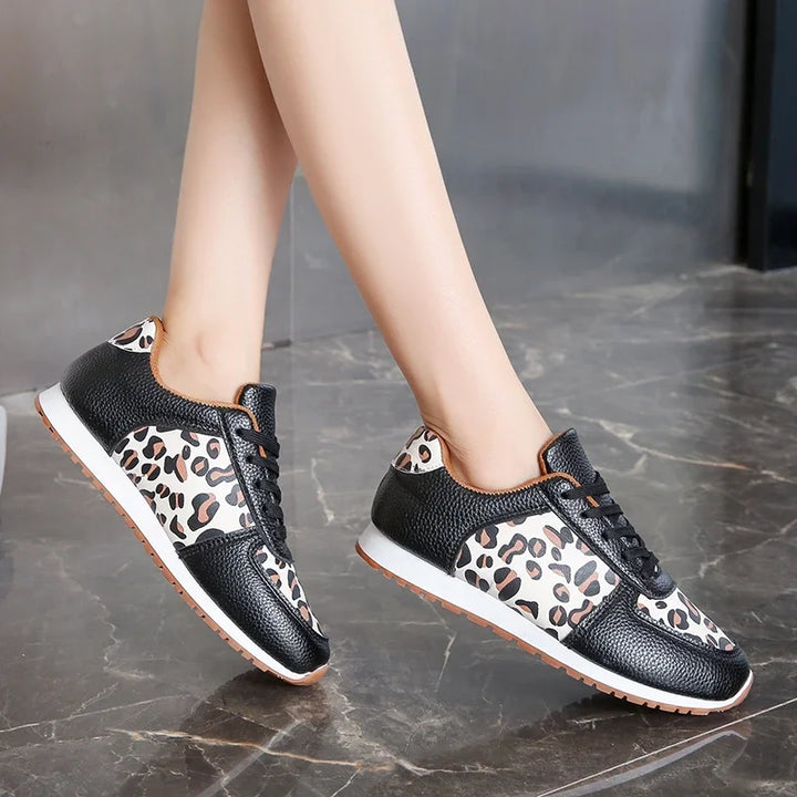Calliope Leopard Panel Sneaker
