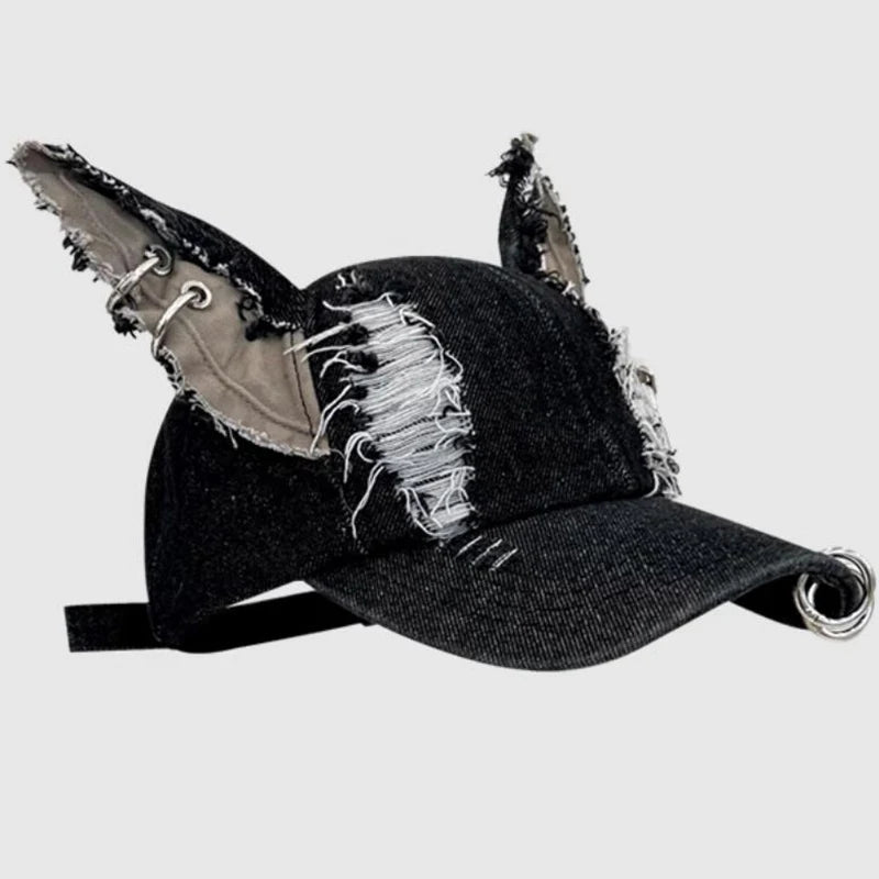 Hellbound Punk Denim Cap