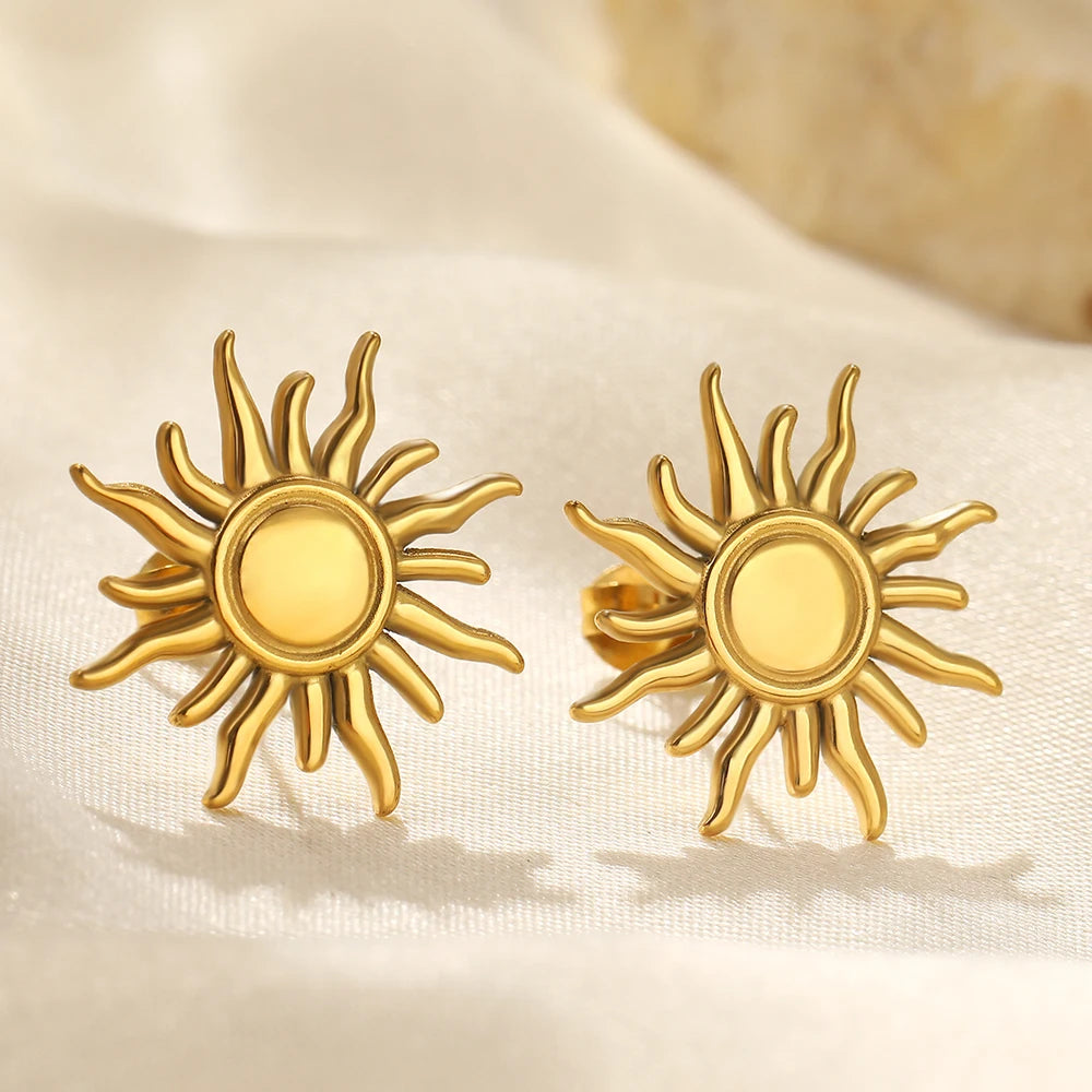 Helio Stainless Steel Earrings