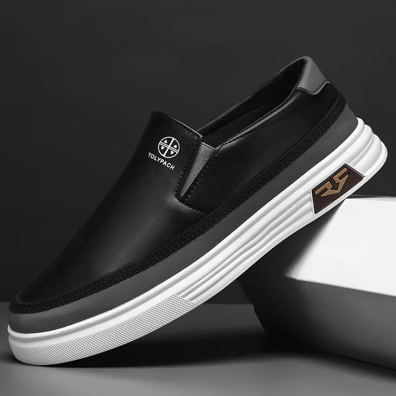 Navardo Leather Slip On Shoe