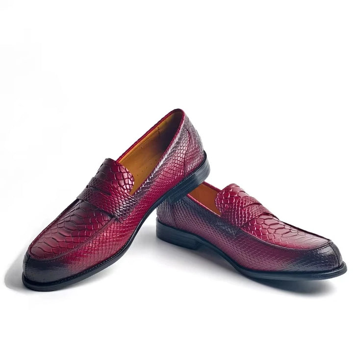 Alfonso Snake Print Loafer