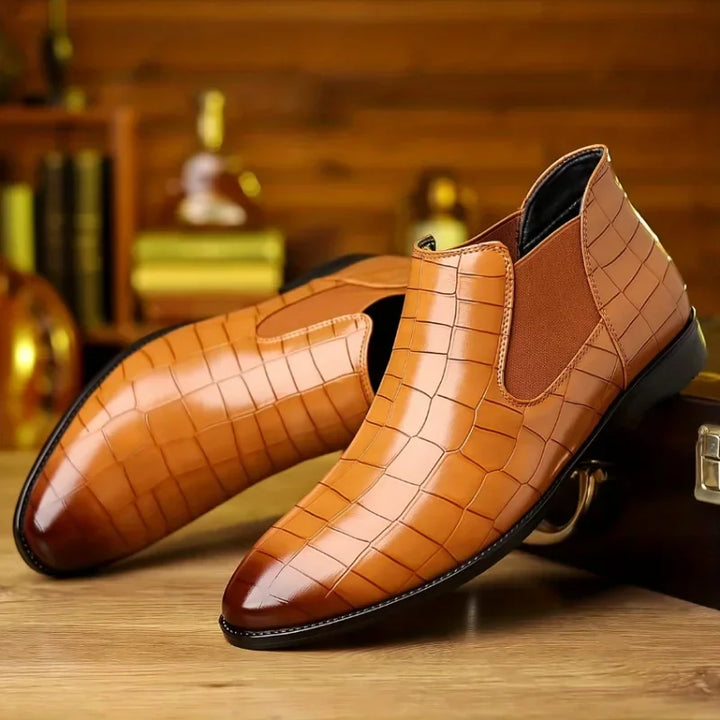 Cole Pierce Leather Chelsea Boot