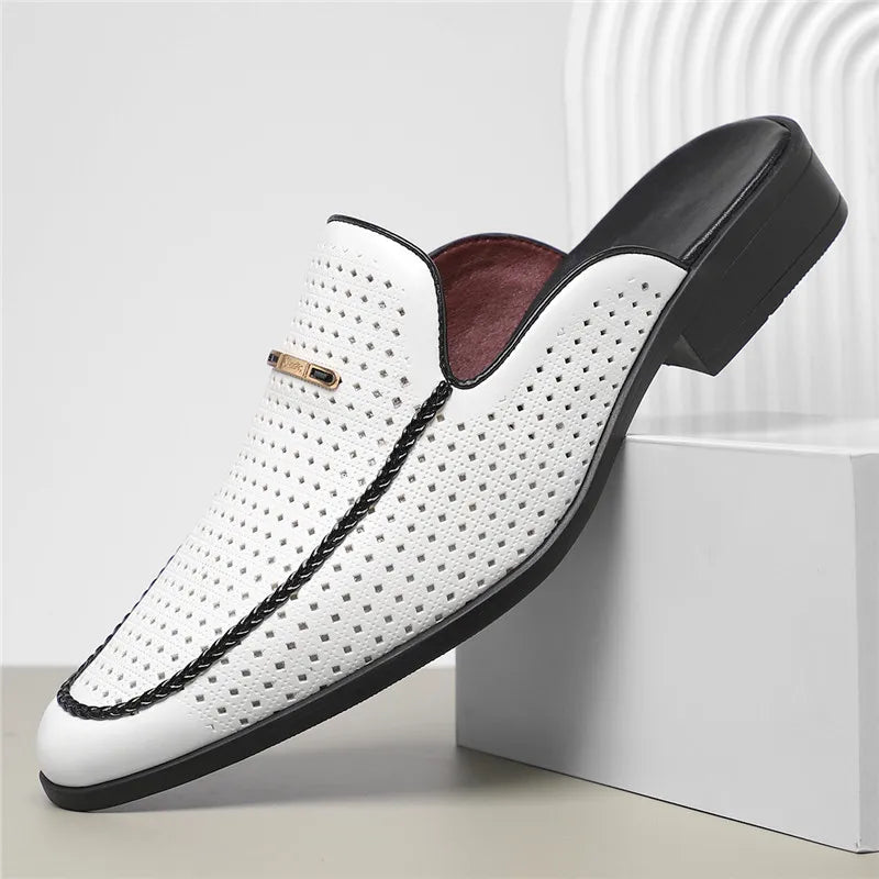 Marseille Perforated Mule Loafer