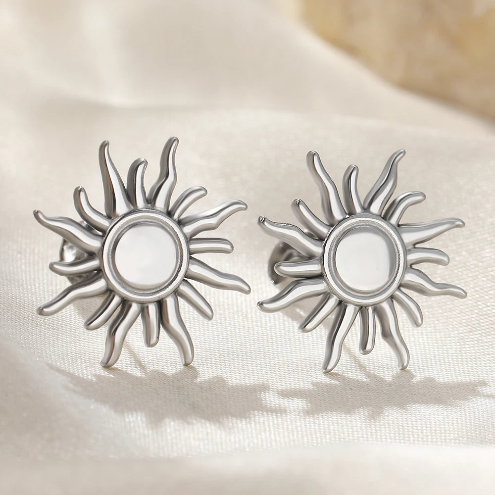 Helio Stainless Steel Earrings