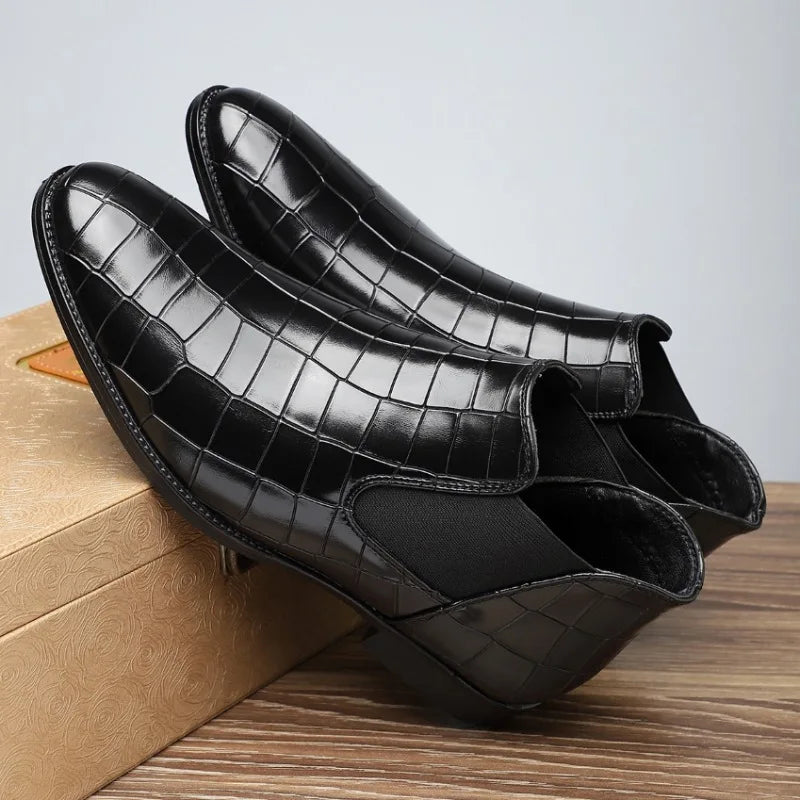 Cole Pierce Leather Chelsea Boot