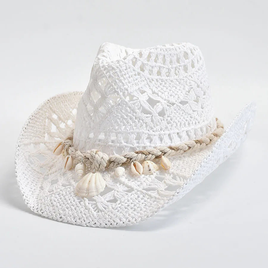 Coastal Seashell Straw Hat