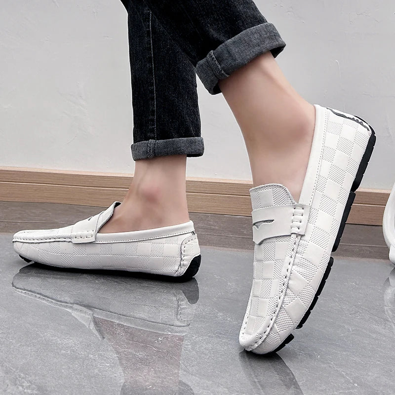 Verenzo Checkered Leather Loafer