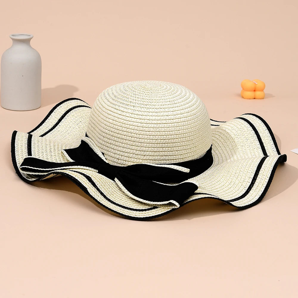 Irene Bow Tied Straw Hat