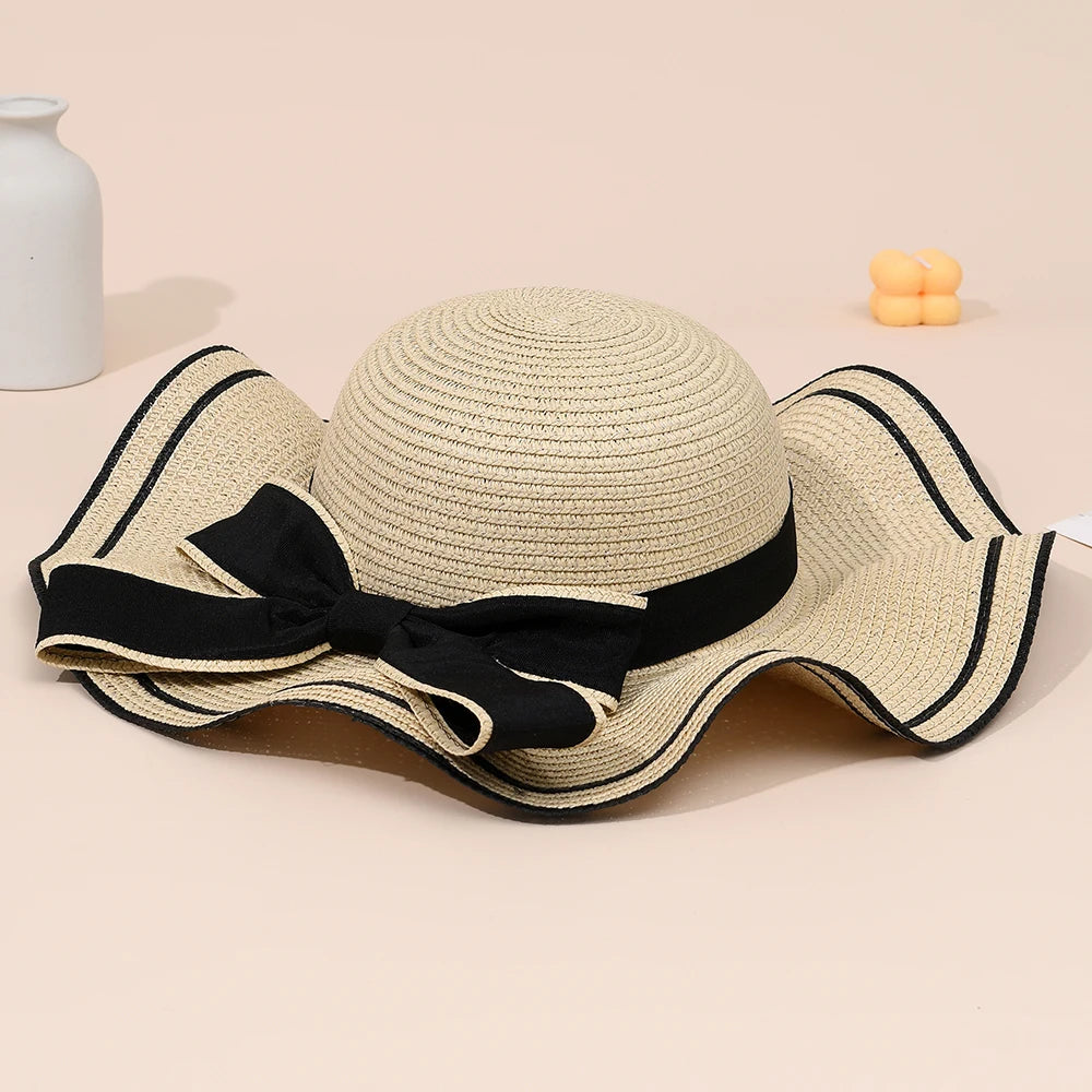 Irene Bow Tied Straw Hat