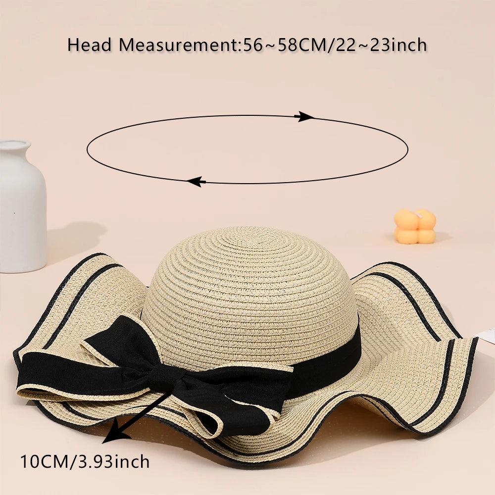 Irene Bow Tied Straw Hat