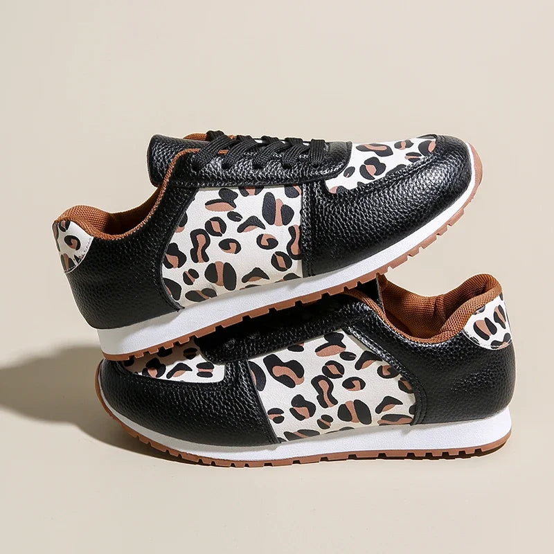 Calliope Leopard Panel Sneaker