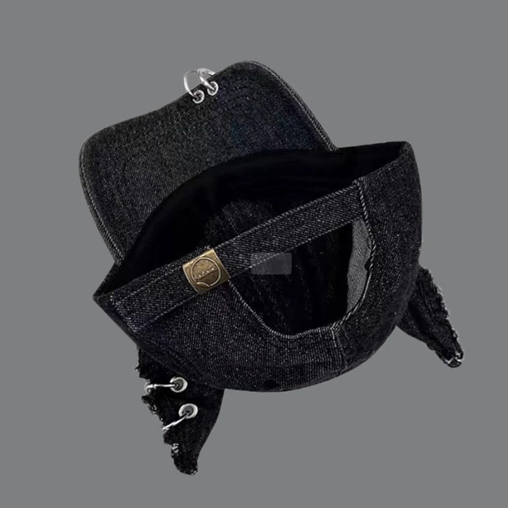 Hellbound Punk Denim Cap