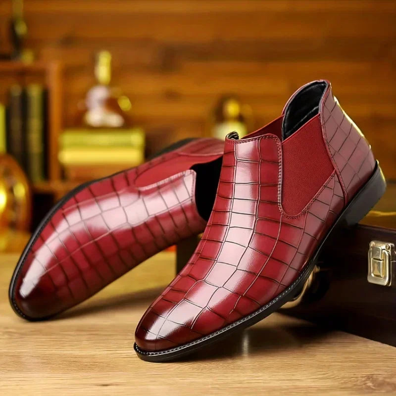 Cole Pierce Leather Chelsea Boot