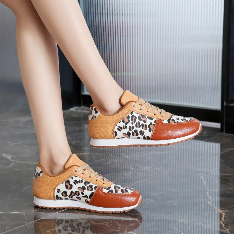 Calliope Leopard Panel Sneaker