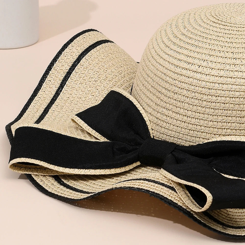 Irene Bow Tied Straw Hat