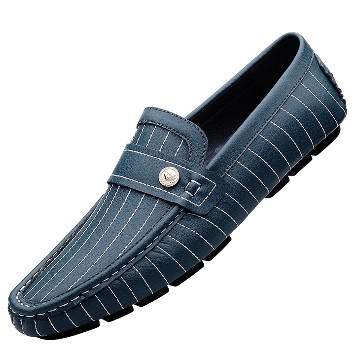 Milanese Striped Drivers Loafer