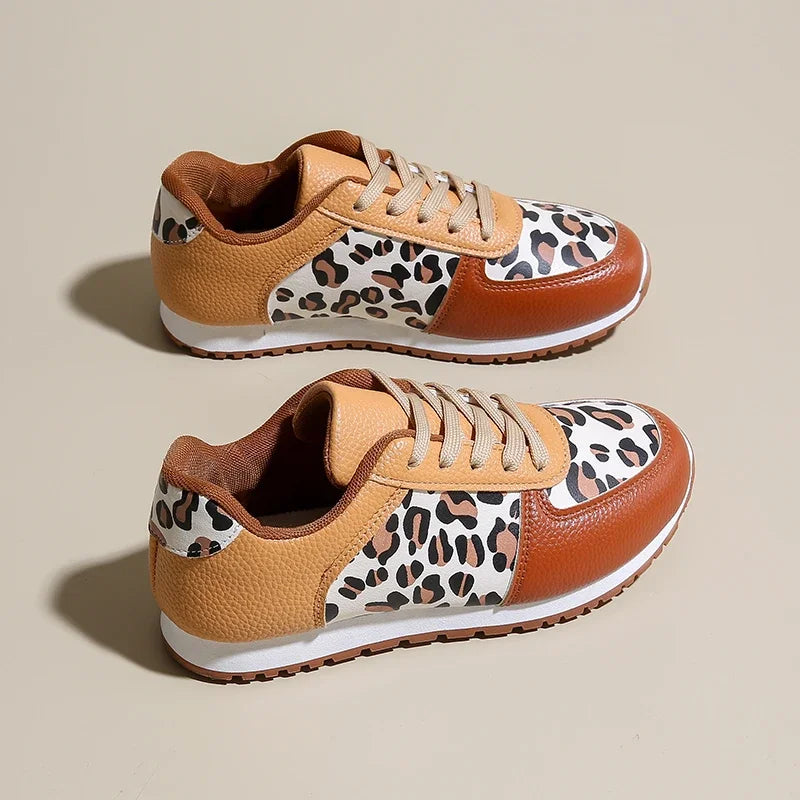 Calliope Leopard Panel Sneaker