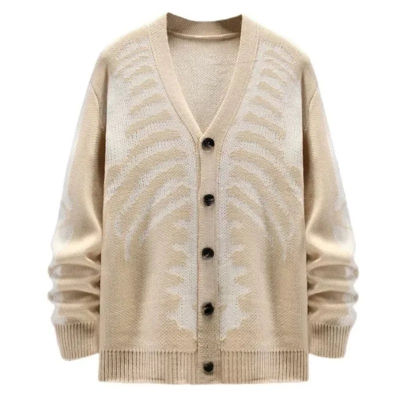Skeletal Knit Cardigan