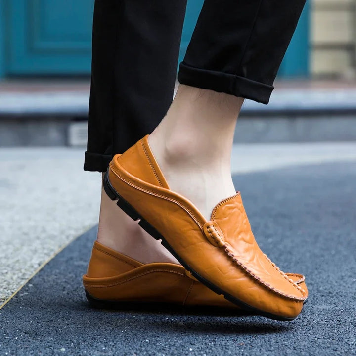Stellato Leather Slip On Shoe