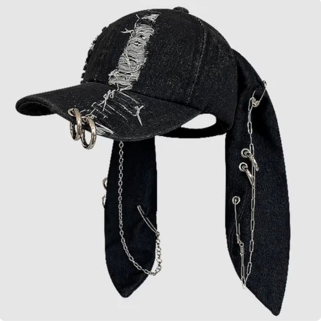 Hellbound Punk Denim Cap