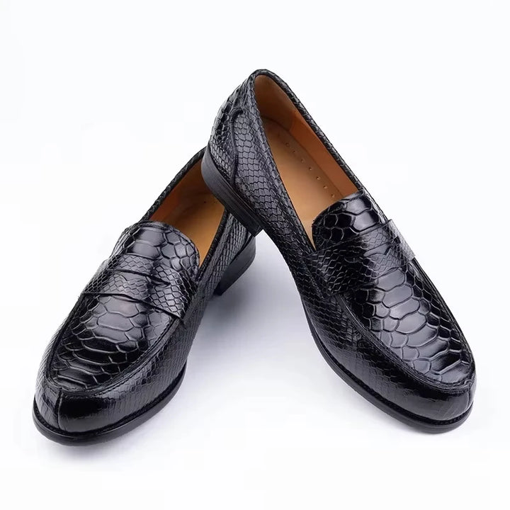 Alfonso Snake Print Loafer