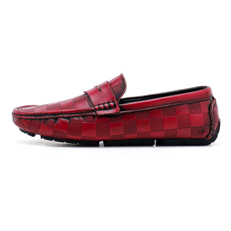 Verenzo Checkered Leather Loafer