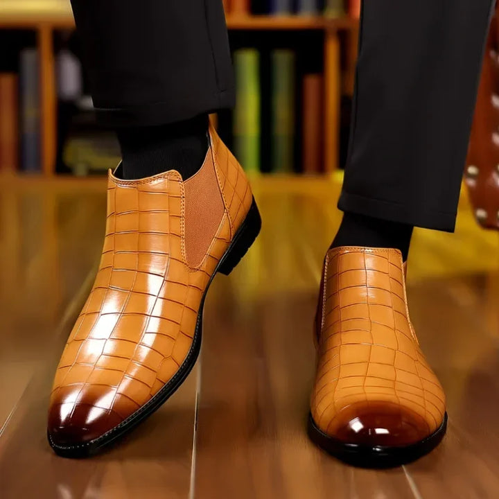 Cole Pierce Leather Chelsea Boot