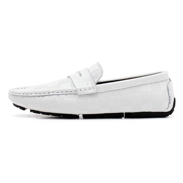 Verenzo Checkered Leather Loafer