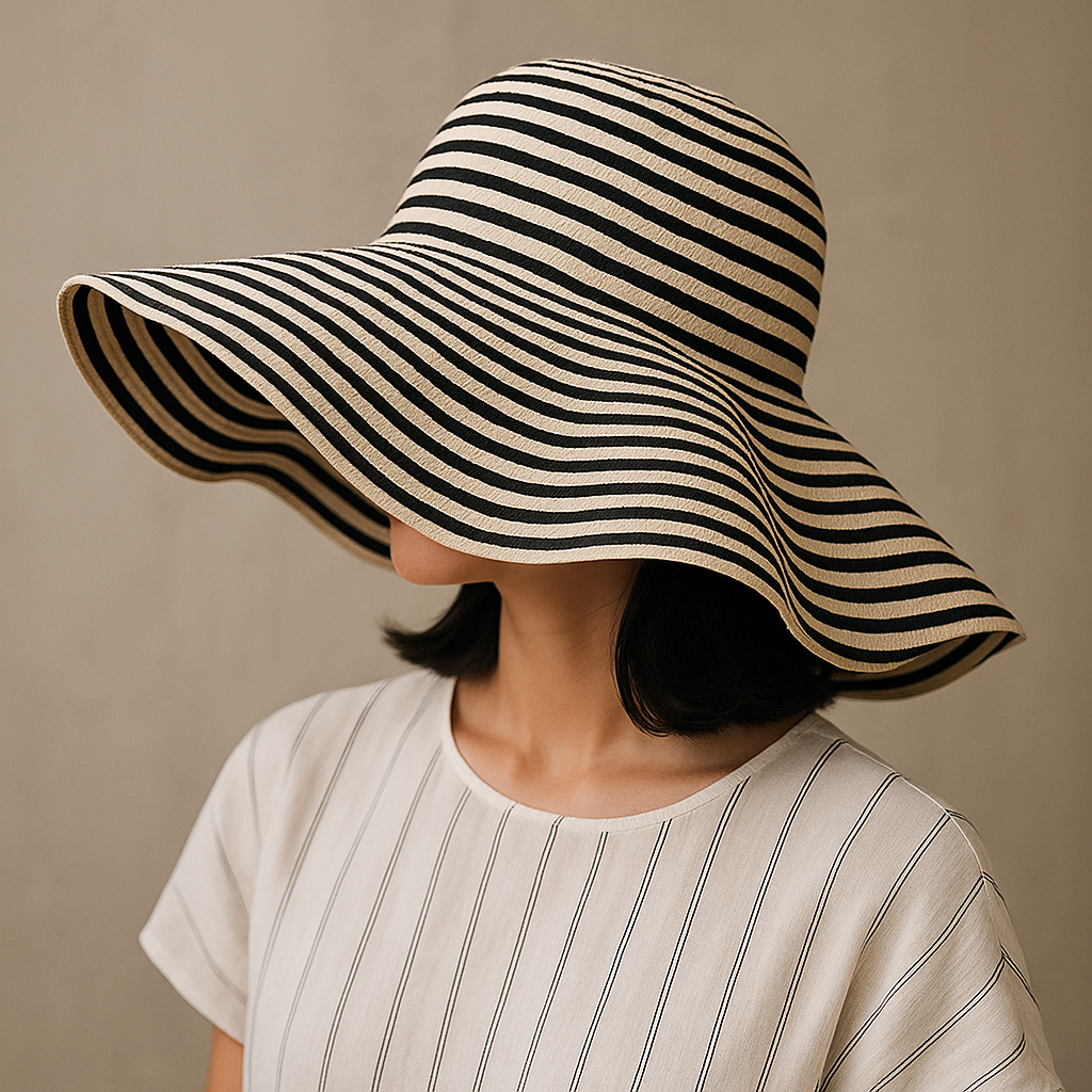 Scarlett Striped Sun Hat