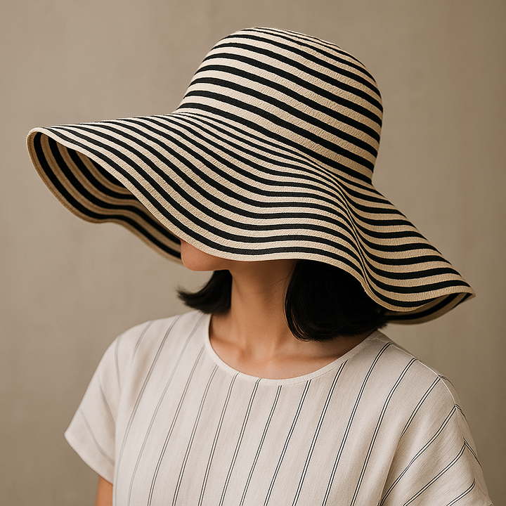 Scarlett Striped Sun Hat