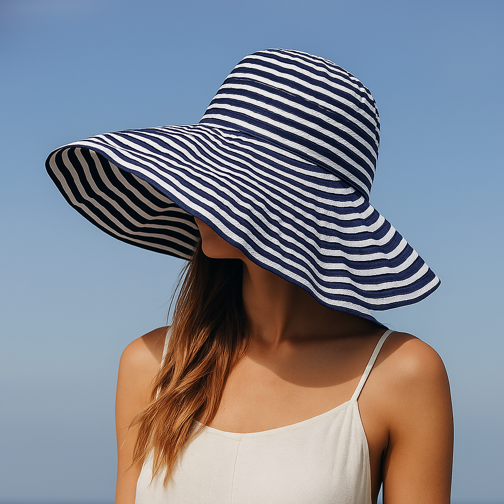 Scarlett Striped Sun Hat