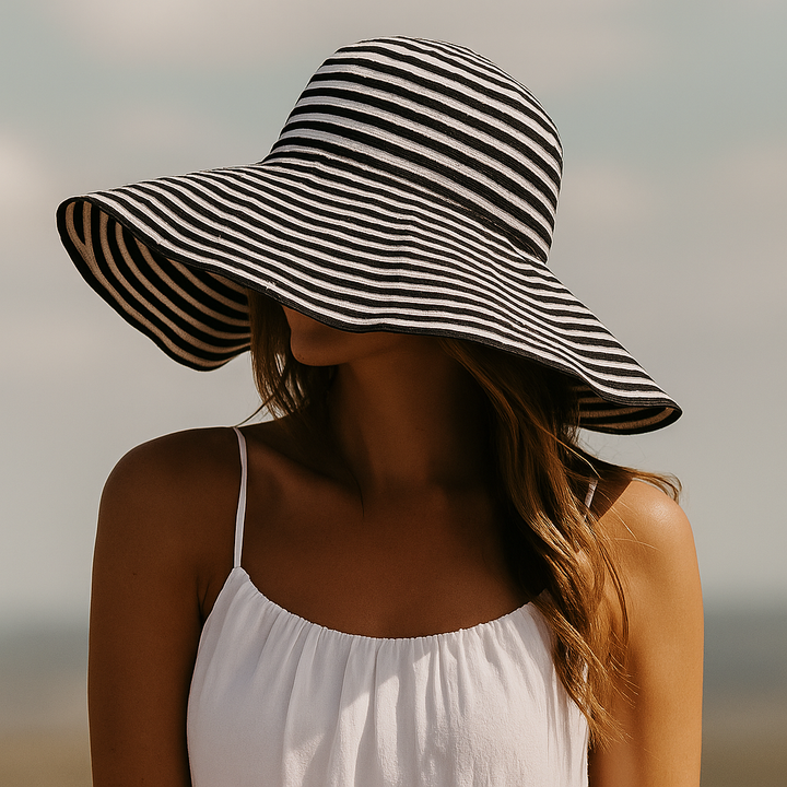 Scarlett Striped Sun Hat