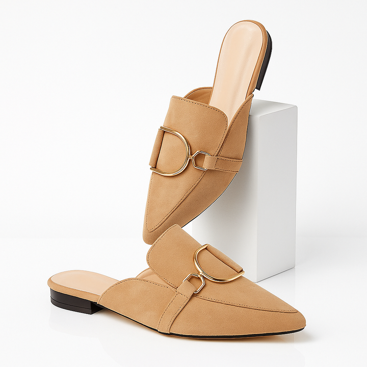 Lucia - Suede Slip On Mule