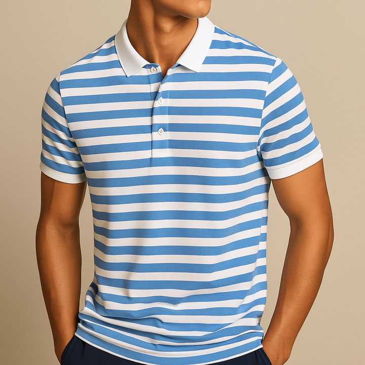 Colton - Striped Polo Shirt