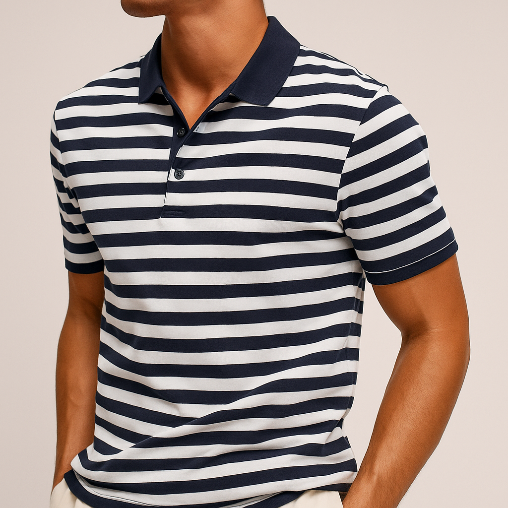 Colton - Striped Polo Shirt